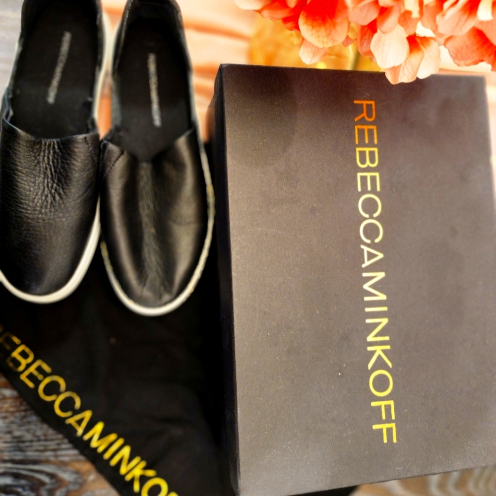 Rebecca Minkoff Black Slip on Shoes Platform